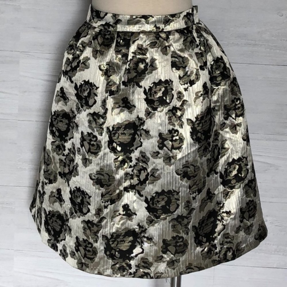 Metallic Brocade Skirt